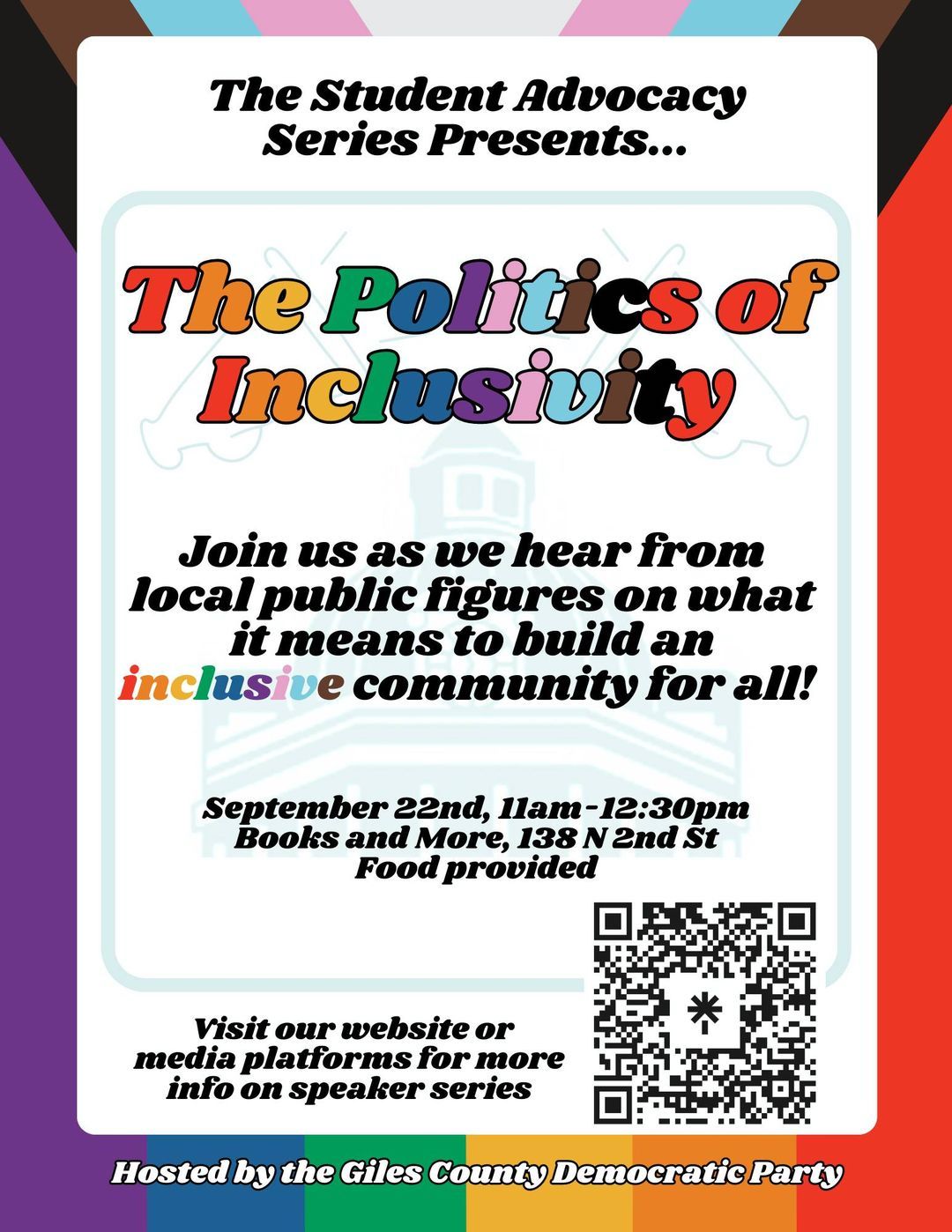 The politics of Inclusivity flyer sept 2023